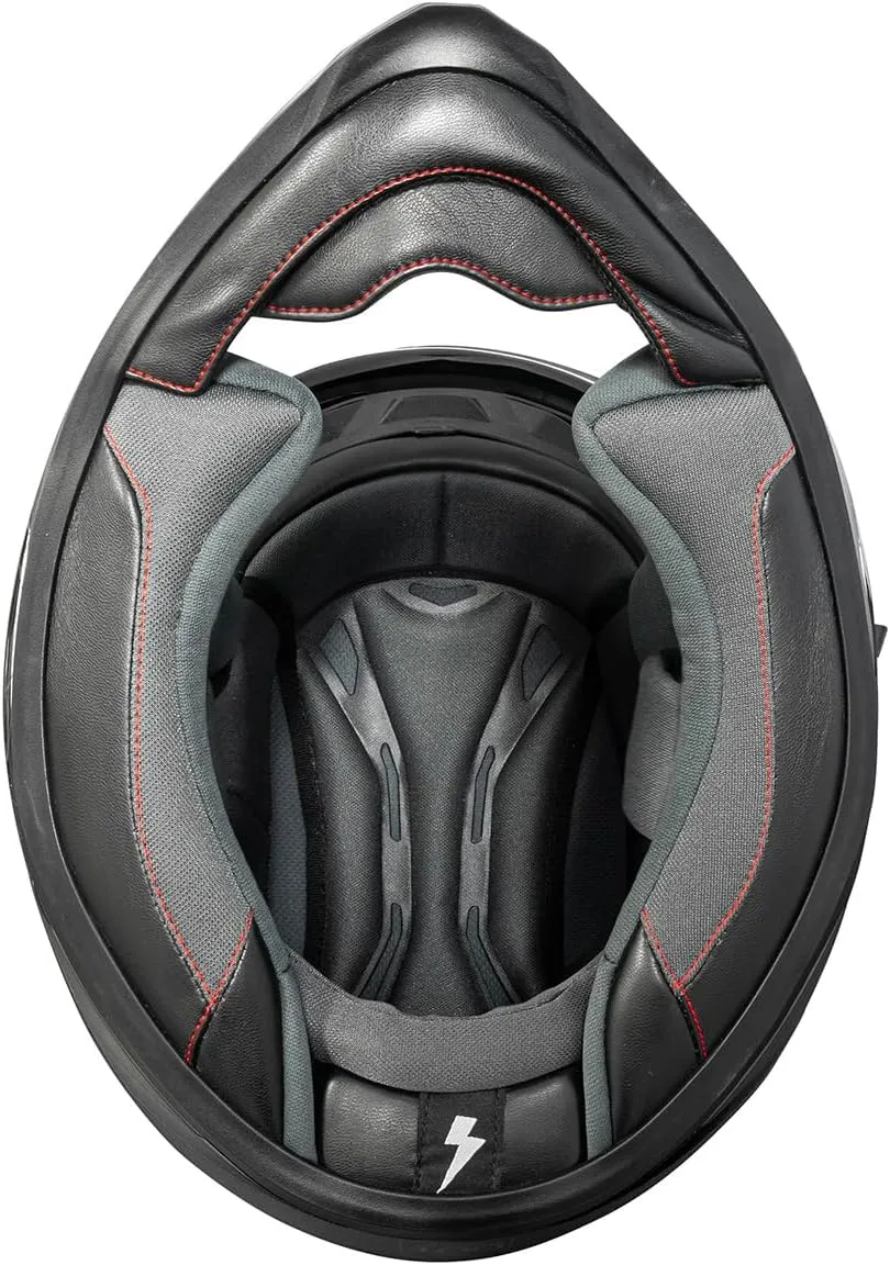 TORC T15 Unisex-adult full-face-helmet-style Motorcycle Helmet With Solid Color
