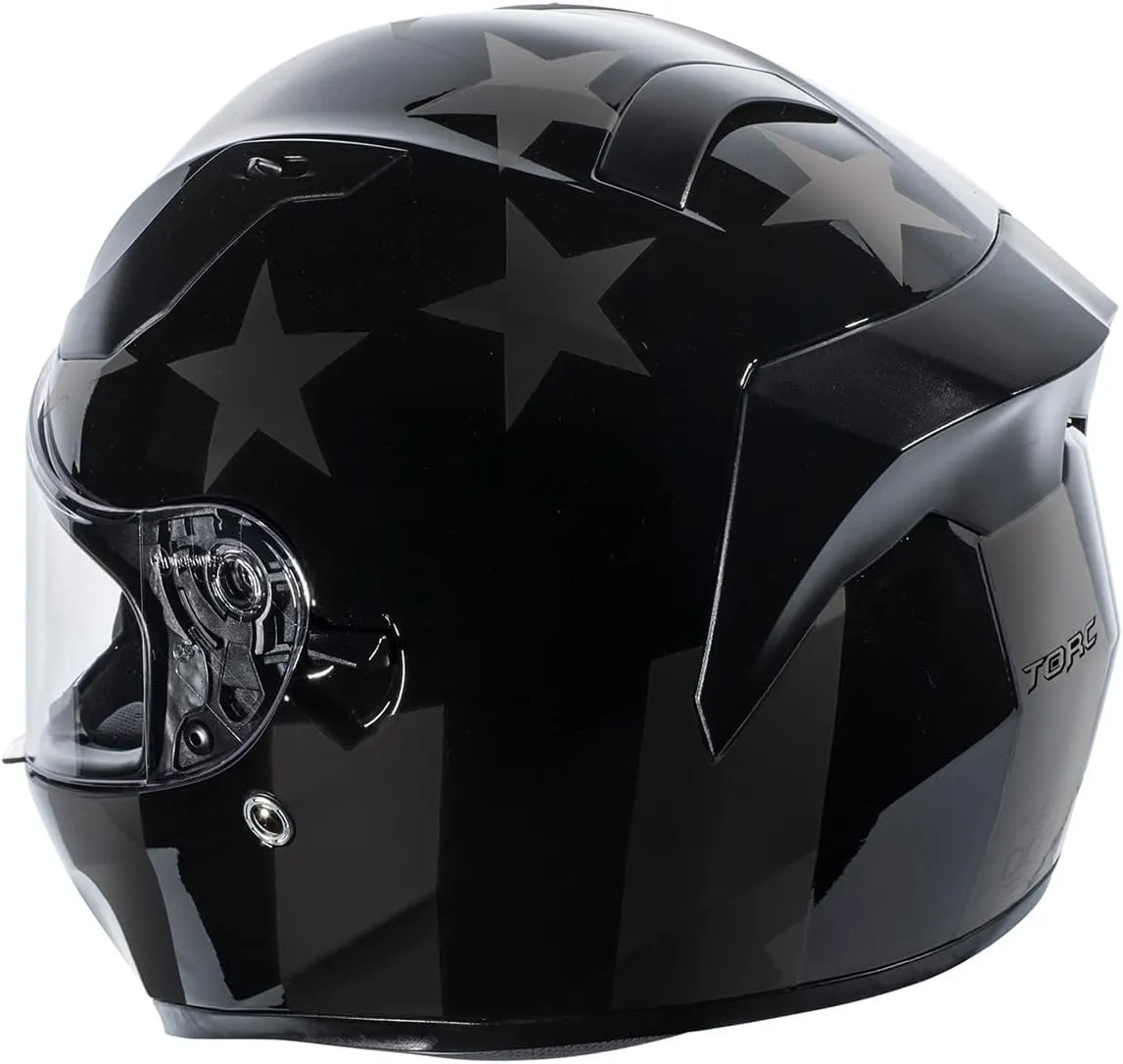 TORC T15 Unisex-adult full-face-helmet-style Motorcycle Helmet With Solid Color