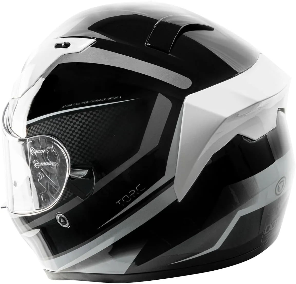 TORC T15 Unisex-adult full-face-helmet-style Motorcycle Helmet With Solid Color