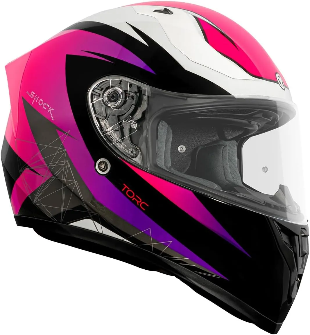 TORC T15 Unisex-adult full-face-helmet-style Motorcycle Helmet With Solid Color