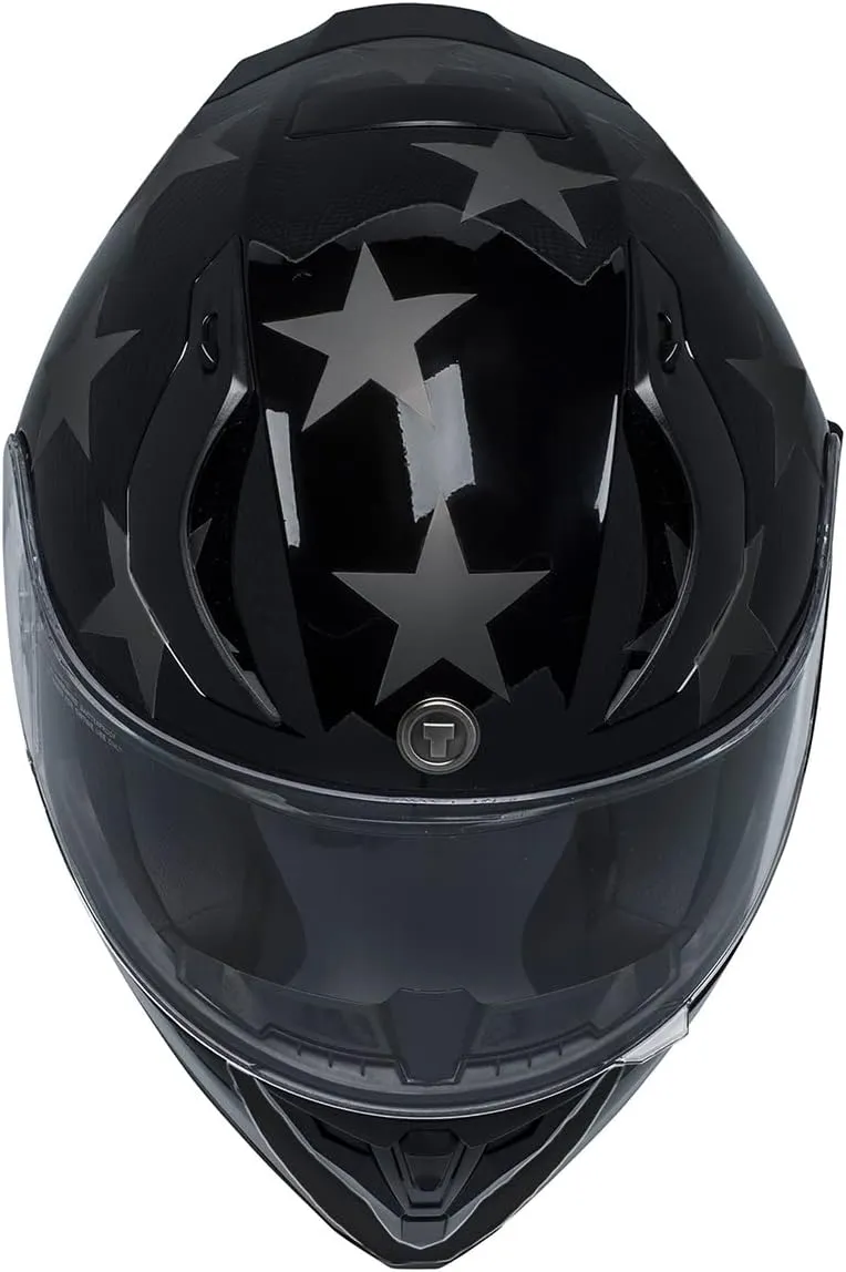 TORC T15 Unisex-adult full-face-helmet-style Motorcycle Helmet With Solid Color