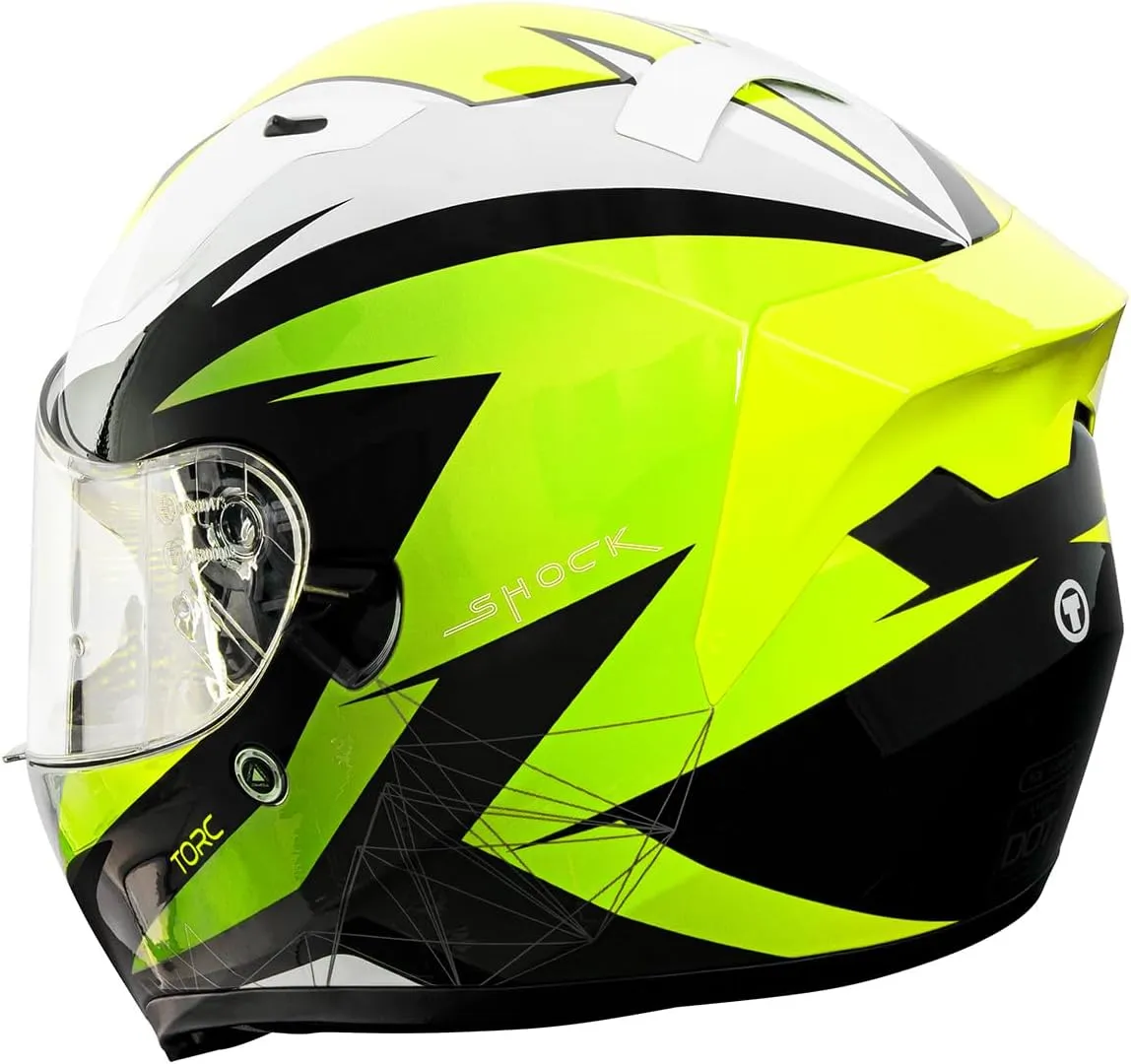 TORC T15 Unisex-adult full-face-helmet-style Motorcycle Helmet With Solid Color