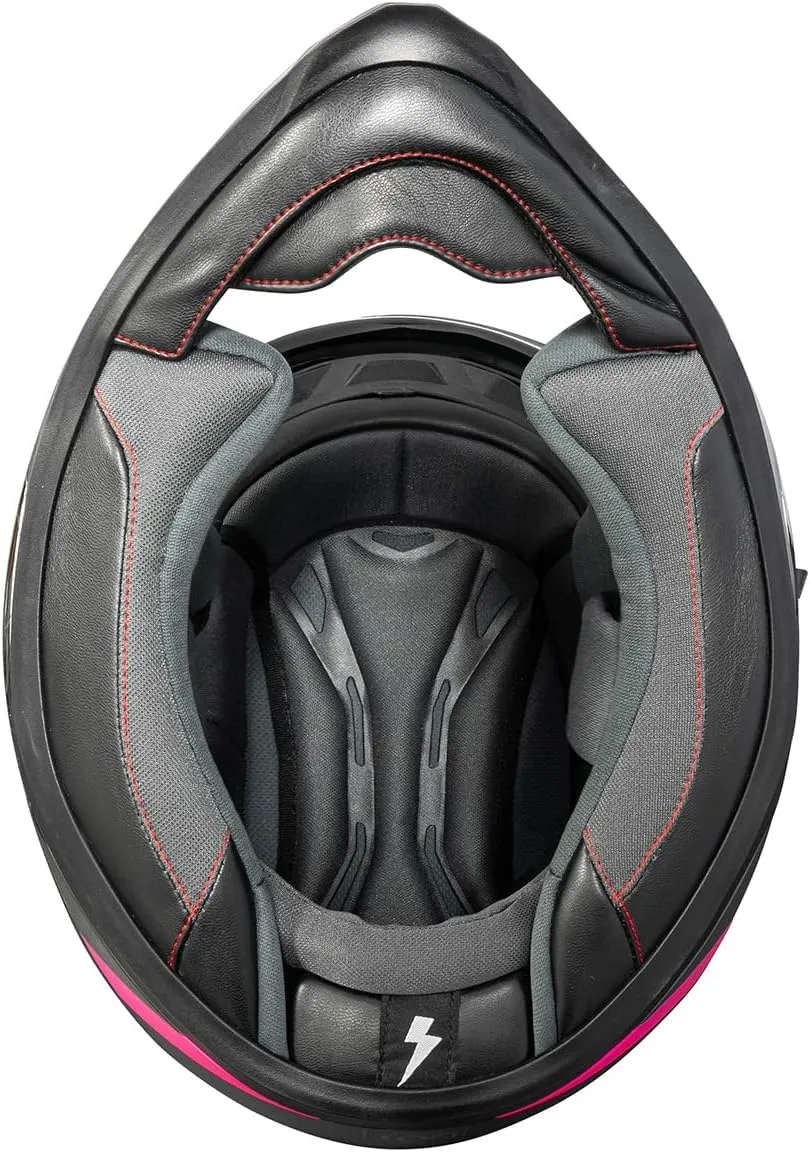 TORC T15 Unisex-adult full-face-helmet-style Motorcycle Helmet With Solid Color