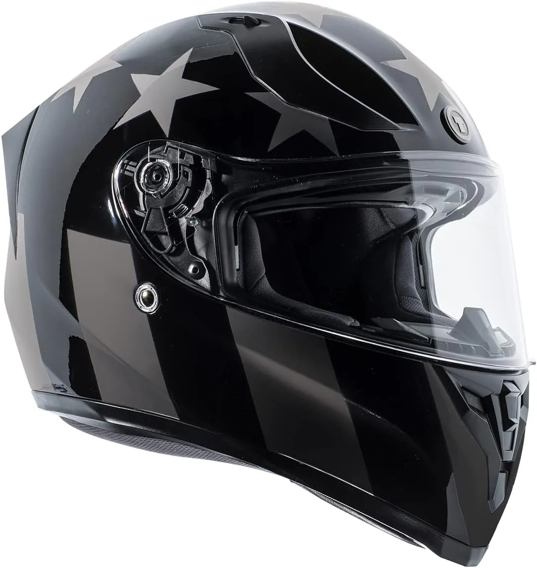 TORC T15 Unisex-adult full-face-helmet-style Motorcycle Helmet With Solid Color