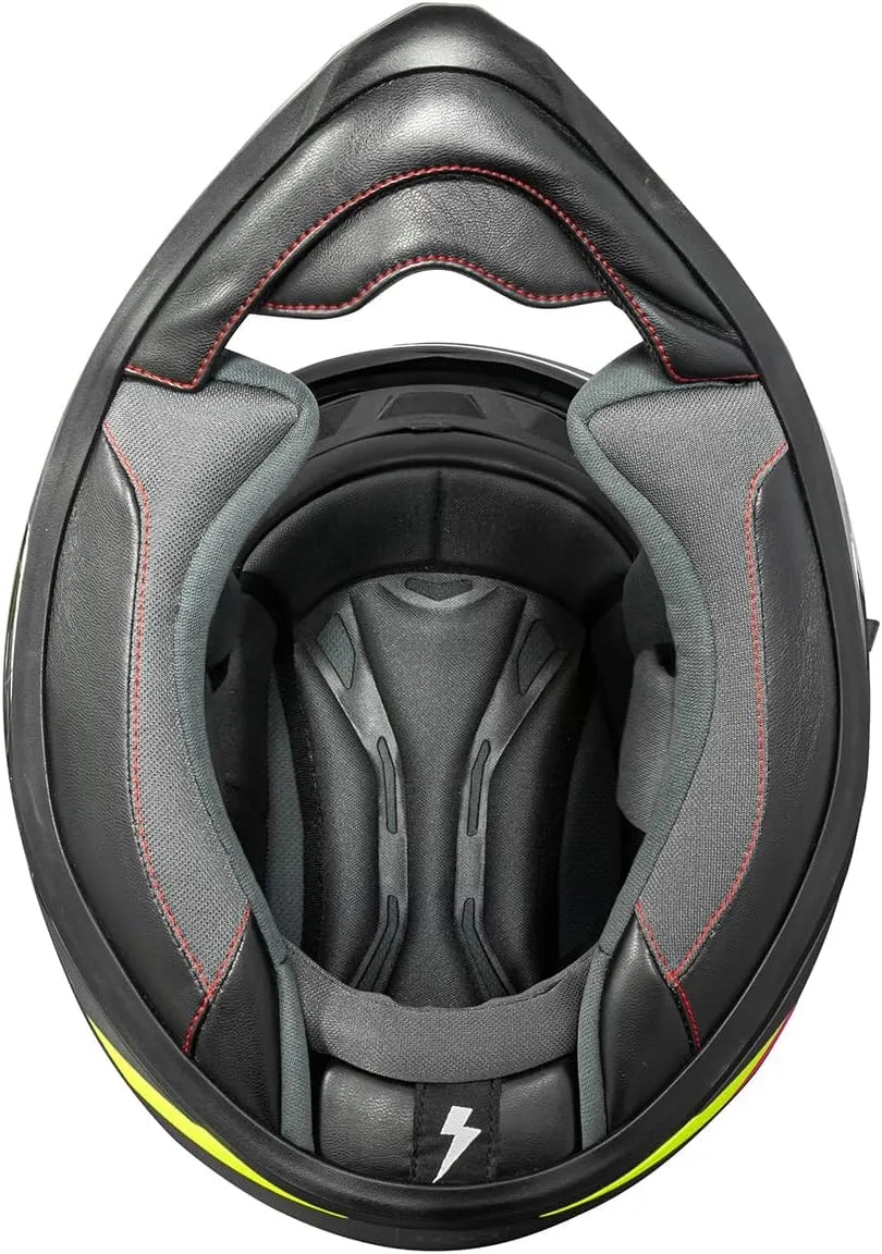 TORC T15 Unisex-adult full-face-helmet-style Motorcycle Helmet With Solid Color