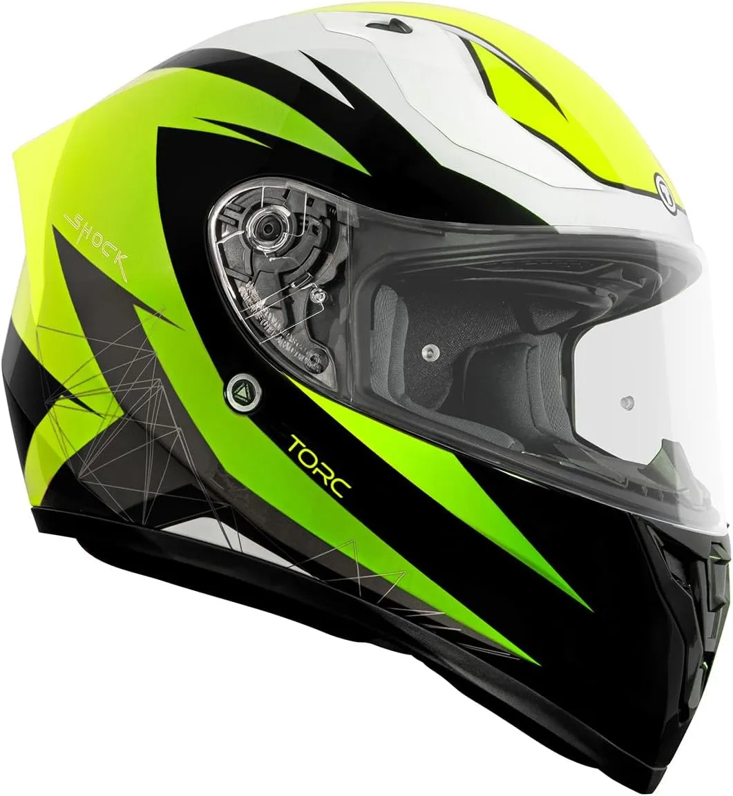 TORC T15 Unisex-adult full-face-helmet-style Motorcycle Helmet With Solid Color