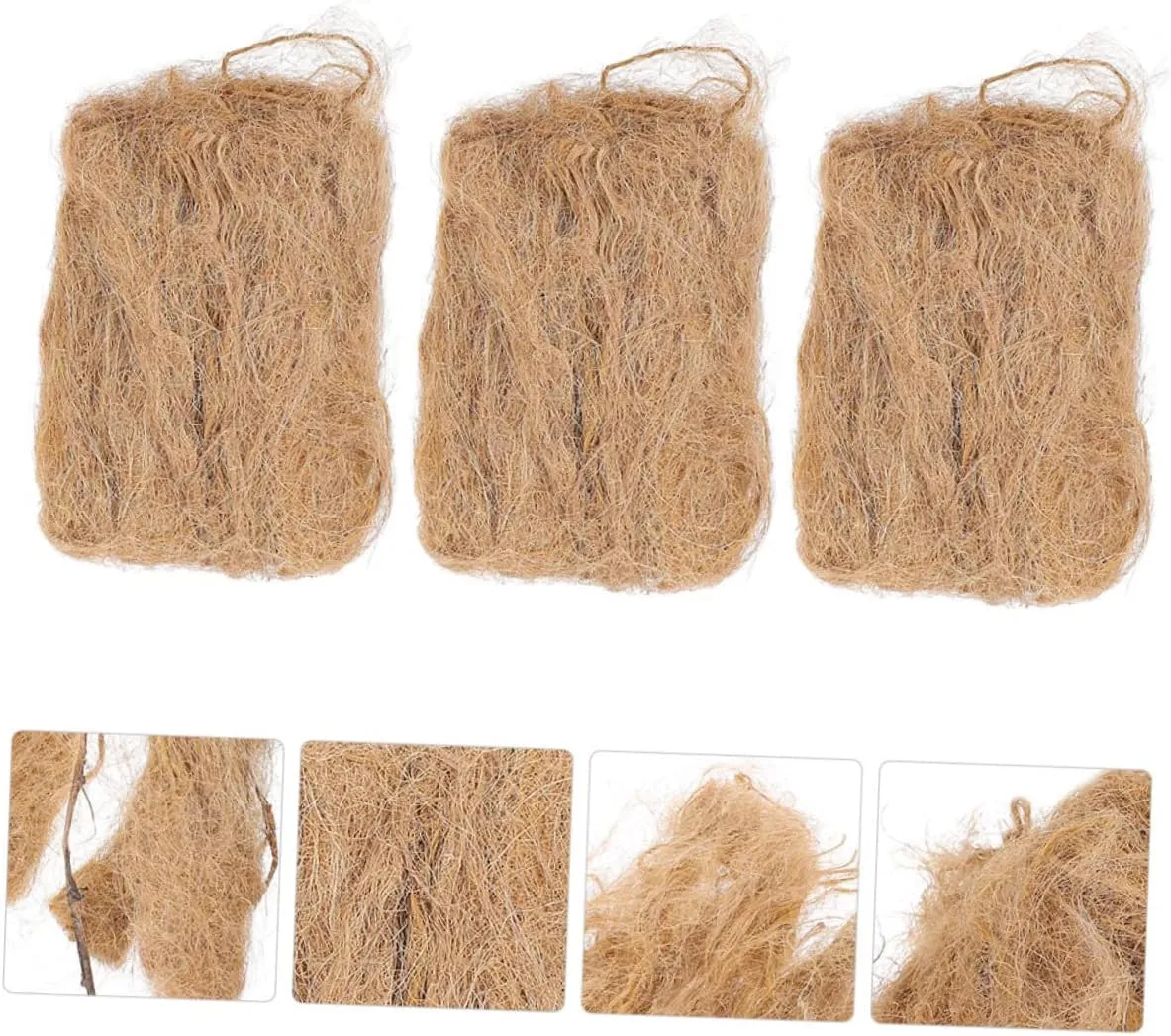 Totority 5sets Professional Fire Tools Jute Easy to Use Outdoor Flame Starter for Camping Hiking and Adventure 3pcs*5