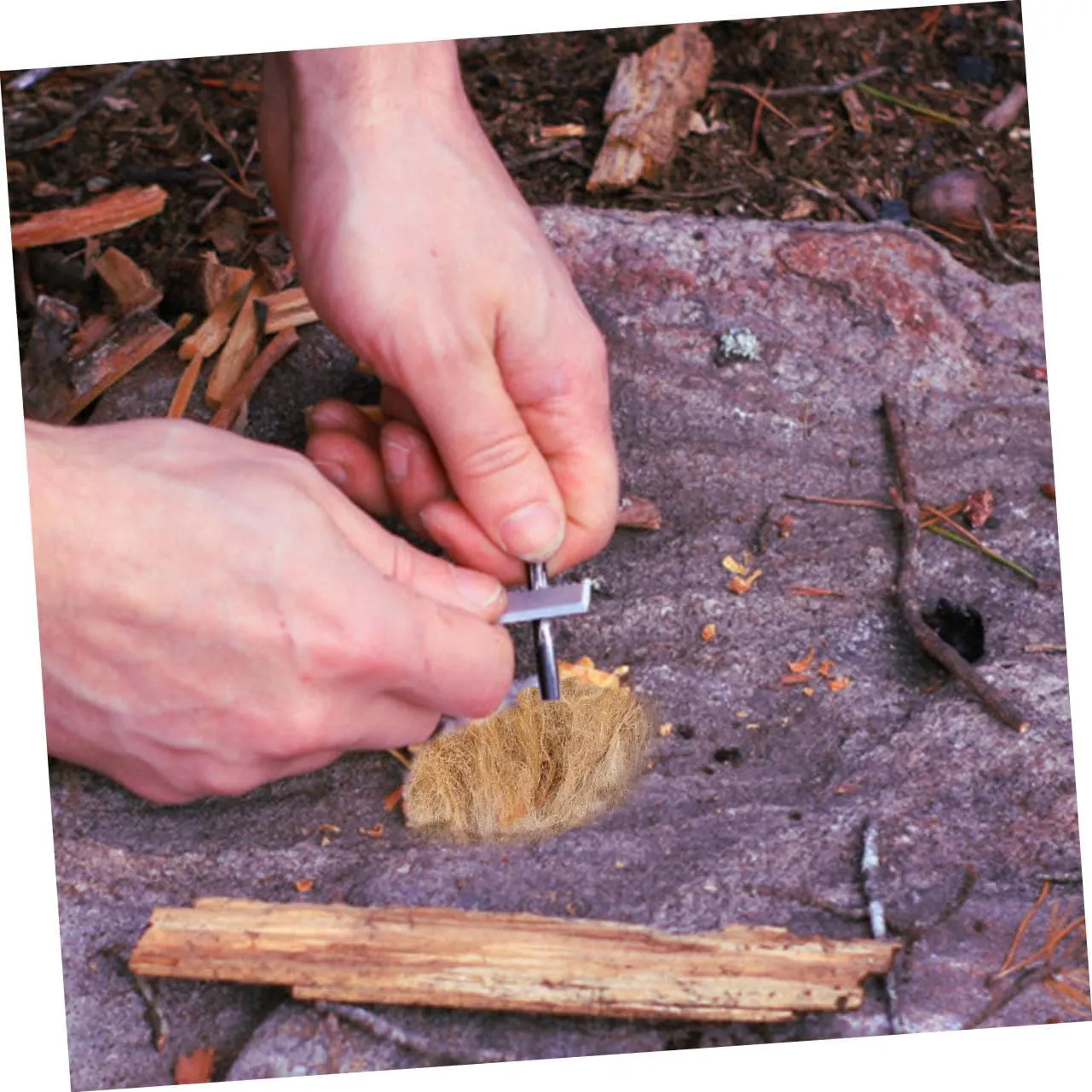 Totority 5sets Professional Fire Tools Jute Easy to Use Outdoor Flame Starter for Camping Hiking and Adventure 3pcs*5