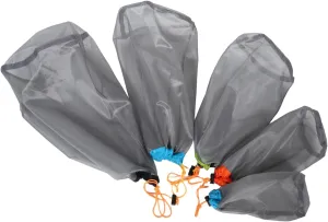 Toyvian 1 Set Outdoor Mesh Storage Sack Travel Friendly Drawstring Stuff Sack for Clothing Down Jackets Breathable Compression Bags for Hiking Camping