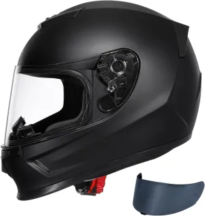 TRIANGLE Kids Motorcycle Helmets Youth Full Face Helmet Lightweight with 2 Visors DOT Approved
