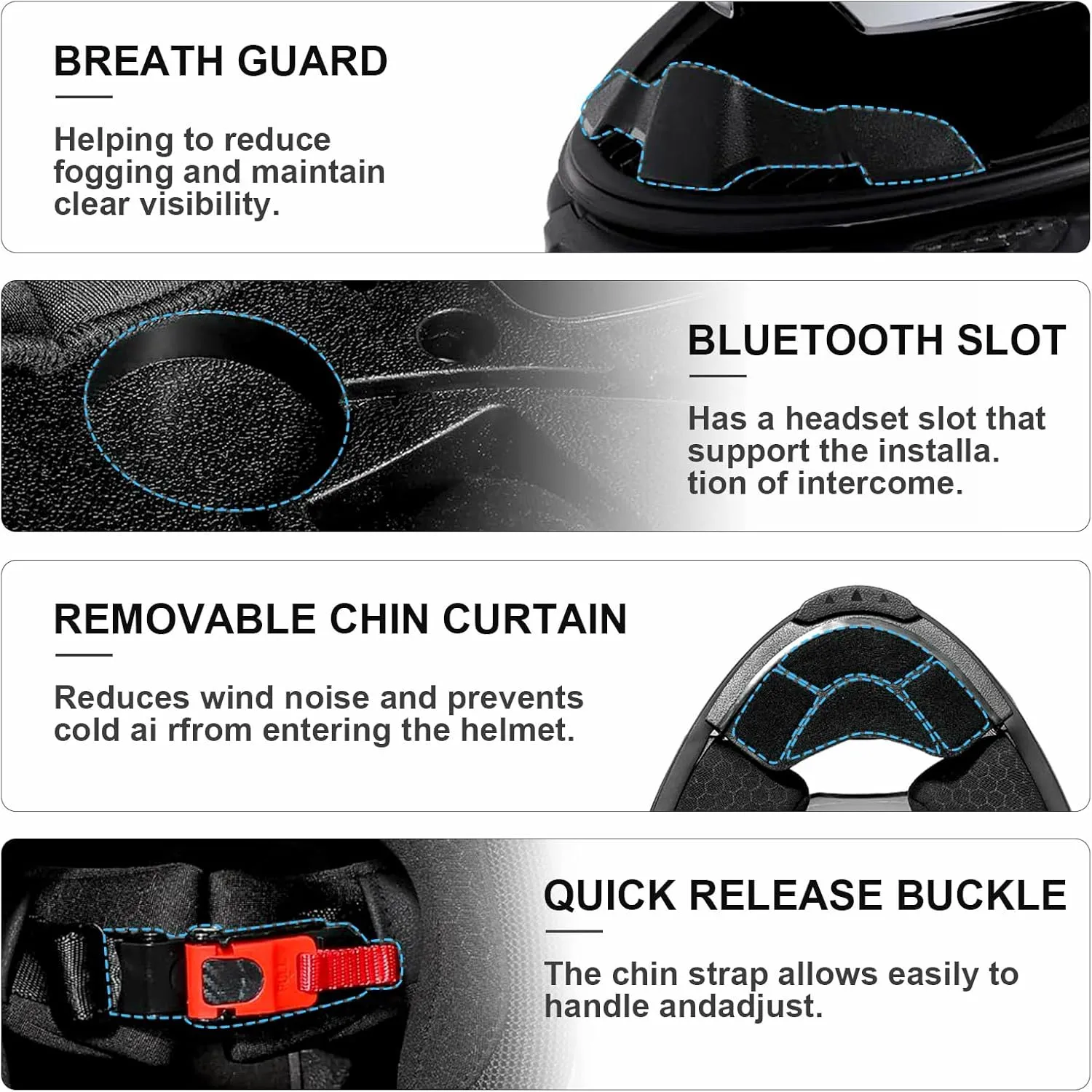 TRIANGLE Motorcycle Helmets Full face Helmet for Adults Men and Women Dual Visor with Internal Sunshield DOT Approved (Black Gray, Medium)