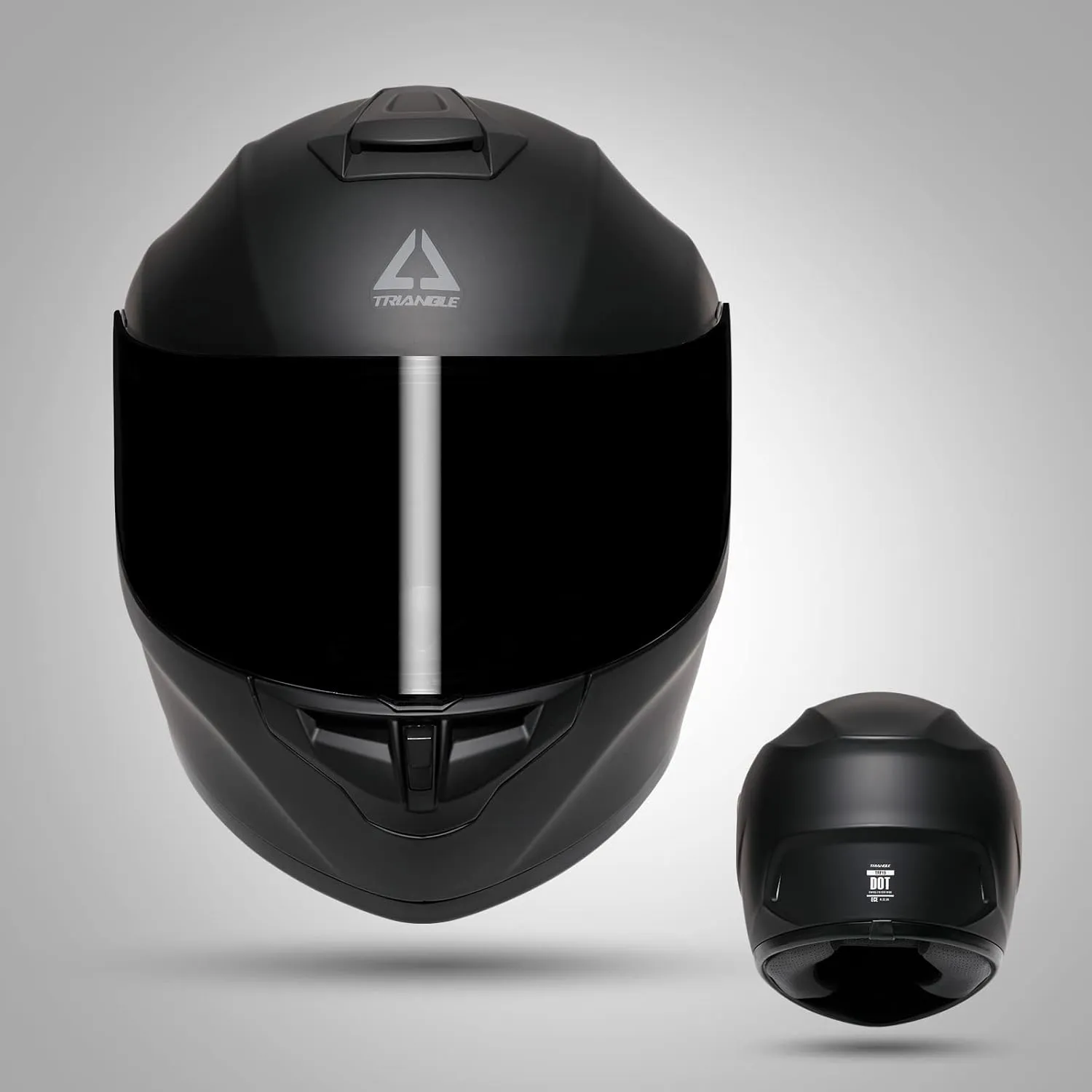 TRIANGLE Motorcycle Helmets Full Face Motorcycle Helmet for Men & Women with Tinted and Clear Visor Meet Dot Approved