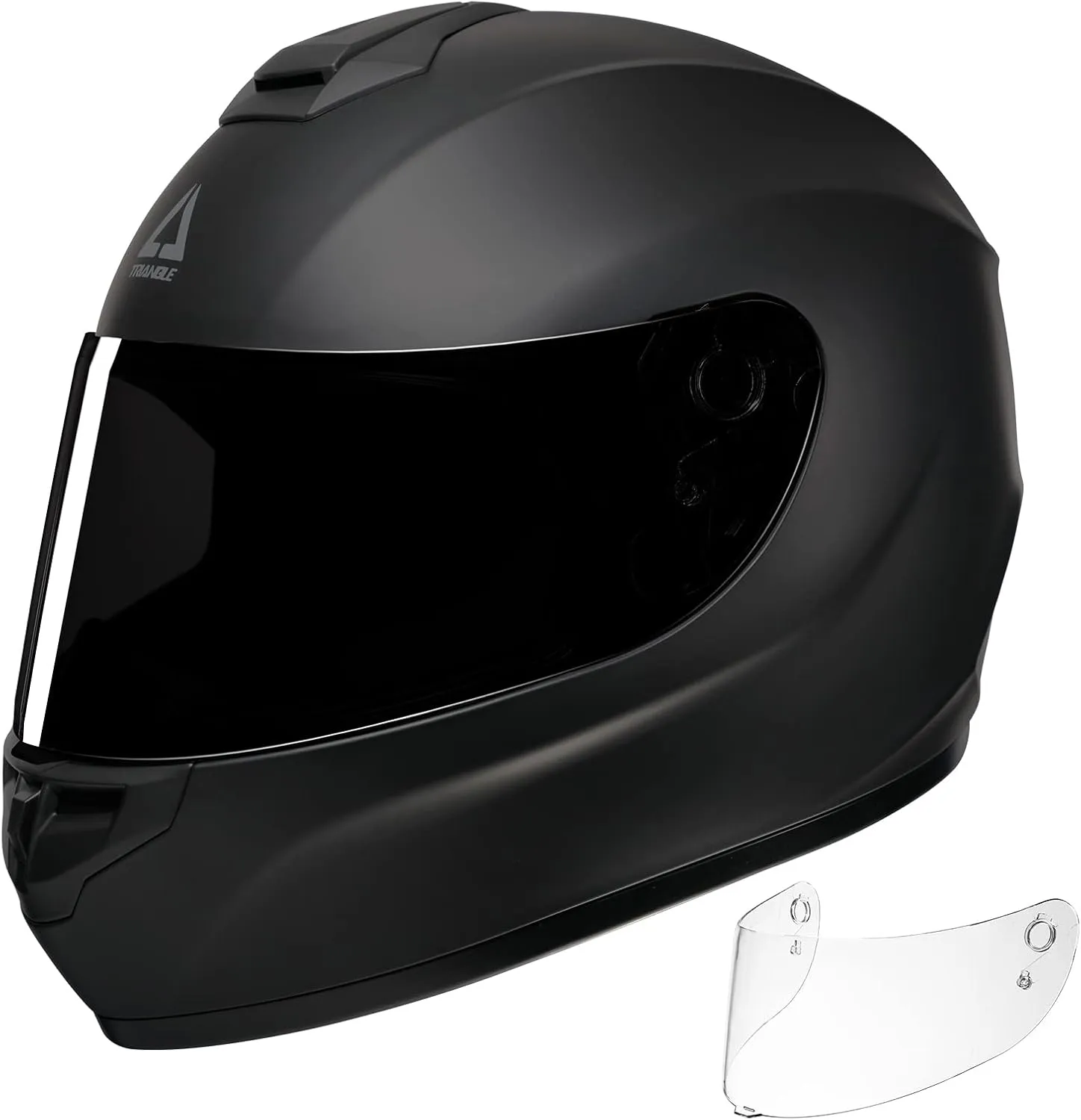 TRIANGLE Motorcycle Helmets Full Face Motorcycle Helmet for Men & Women with Tinted and Clear Visor Meet Dot Approved
