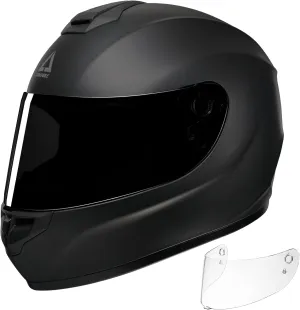 TRIANGLE Motorcycle Helmets Full Face Motorcycle Helmet for Men & Women with Tinted and Clear Visor Meet Dot Approved