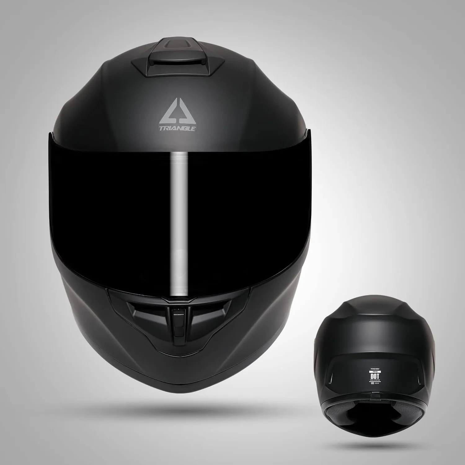 TRIANGLE Motorcycle Helmets Full Face Motorcycle Helmet for Men & Women with Tinted and Clear Visor Meet Dot Approved
