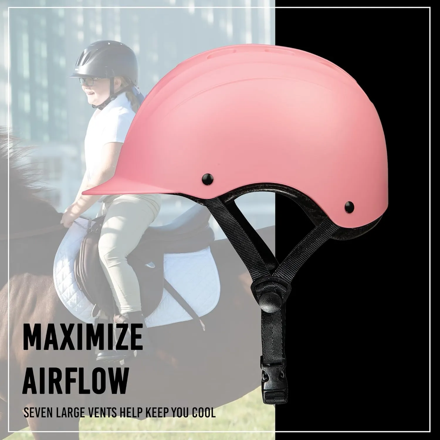 Troxel Sport 2.0 Injection Molded Horse Riding Helmet, Lightweight Adjustable Design, Safety Horseback Riding Gear