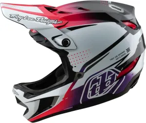 Troy Lee Designs D4 Carbon Helmet; DRIP White 2X