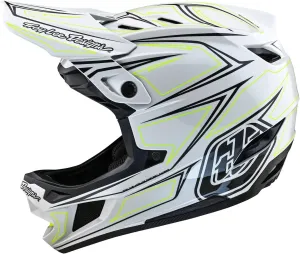 Troy Lee Designs D4 Composite Helmet; Pinned Light Gray XS