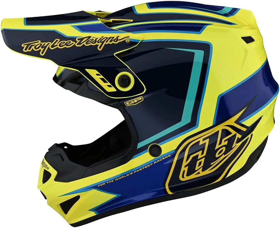 Troy Lee Designs GP Anarchy Adult Offroad Motocross Dirt Bike ATV Powersports Racing Full Face Helmets Lightweight Ventilated Youth GP Helmet; RITN Yellow MD