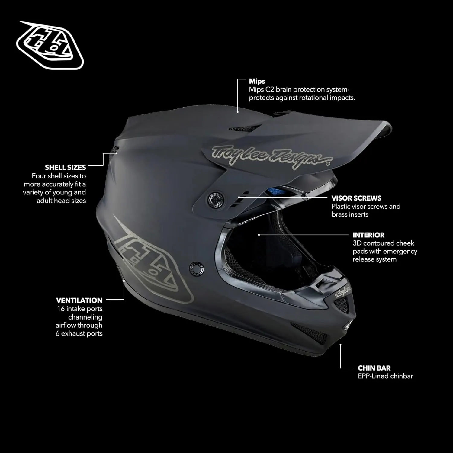 Troy Lee Designs GP Helmet (2025) for Motocross MX Off-Road
