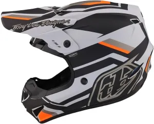 Troy Lee Designs GP Helmet for Motocross MX, Light Weight 16 Vents, Apex Gray/Orange, XS, SKU 103231001