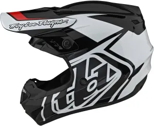 Troy Lee Designs GP Helmet for Motocross MX, Light Weight 16 Vents, Overload Black/White, LG, SKU 103252004