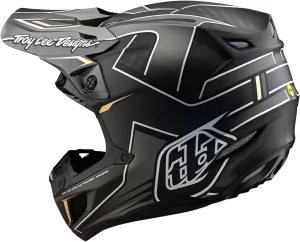 Troy Lee Designs SE5 Carbon Helmet for Dirt Bike/Motorcycle/Motocross, MIPS/EPP/EPS Protection, Carbon Shell, Lightweight, Efix Black, X-Small, SKU 171080001