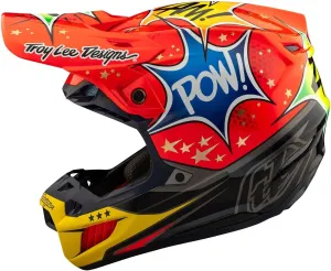 Troy Lee Designs SE5 Composite Helmet for Dirt Bike/Motorcycle/Motocross, MIPS/EPP/EPS Protection, Composite Shell, Lightweight, Cosmic Explosion Red, XX-Large, SKU 182754006
