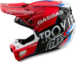 Troy Lee Designs SE5 Composite Helmet for Dirt Bike/Motorcycle/Motocross, MIPS/EPP/EPS Protection, Composite Shell, Lightweight, Gasgas Fumes Red/Black, Large, SKU 182615004