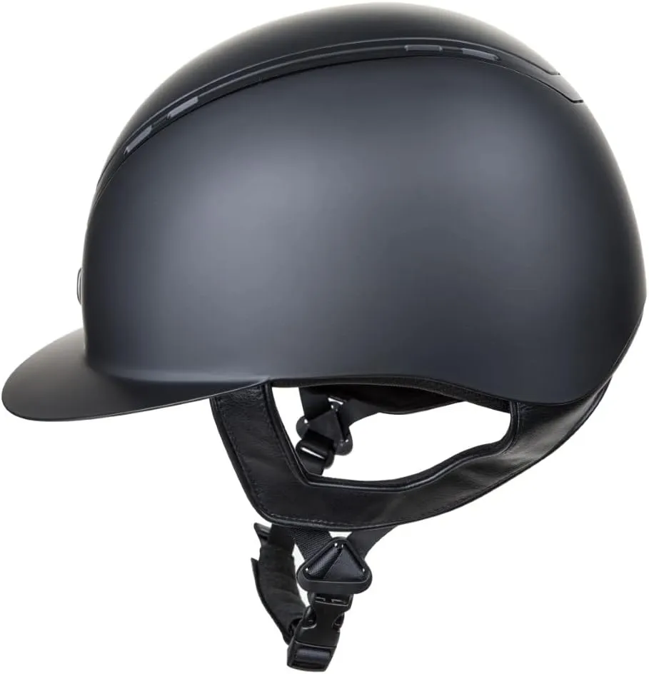 TuffRider Guardian Matte Wide Brim Equestrian Riding Helmet with Mesh Helmet Bag with Assorted Color