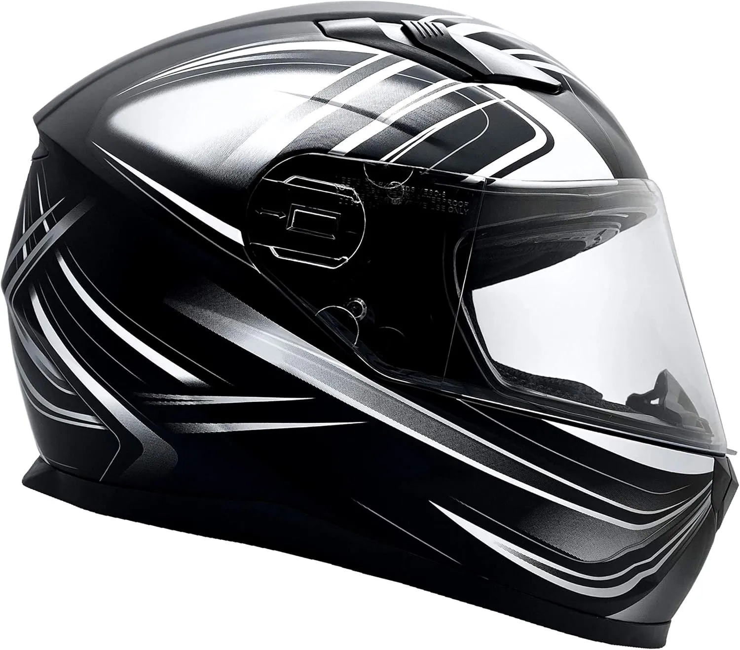 Typhoon Adult Full Face Motorcycle Helmet w/Drop Down Sun Shield DOT Certified