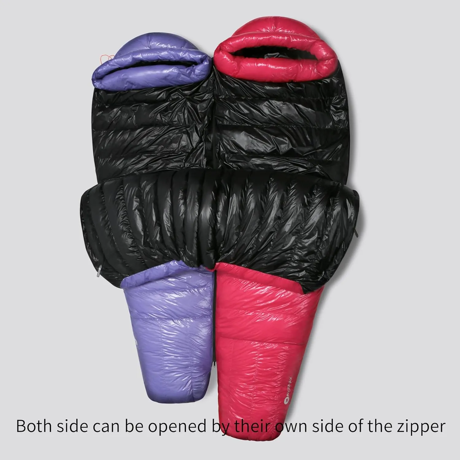 Ultra Dry Down Sleeping Bag - 10D 800FP, Thicken Winter, Ultralight Camping & Hiking, Backpacking Outdoor (Future II Lengthen)