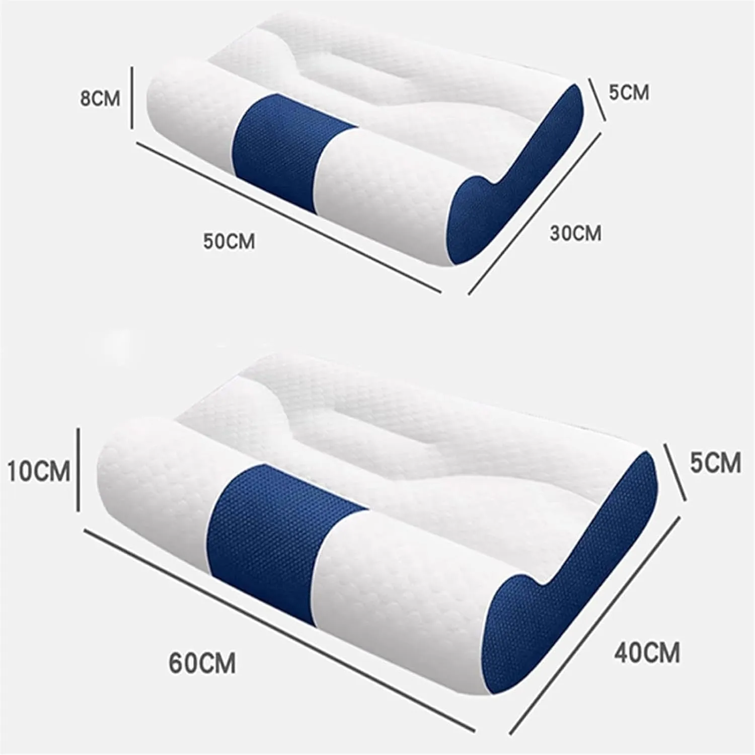 Ultra Fire Cervical Care Pillow, Cervical Support Goose Down Pillow, Cervical Traction Pillow for Sleeping, Traction Cervical Spine Support Pillow, Comfort Goose Down Pillow