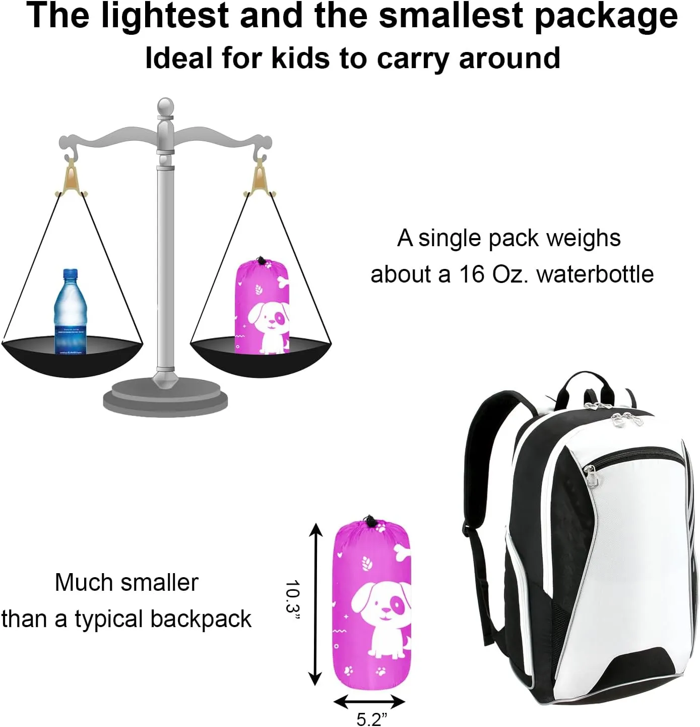 Ultralight 3 Season Kids Sleeping Bag | 50F- 70F Indoor/Outdoor Sleeping Bag for Boys, Girls, Toddlers and Youth | Ultra Compact, Ideal for Camping and Sleepover