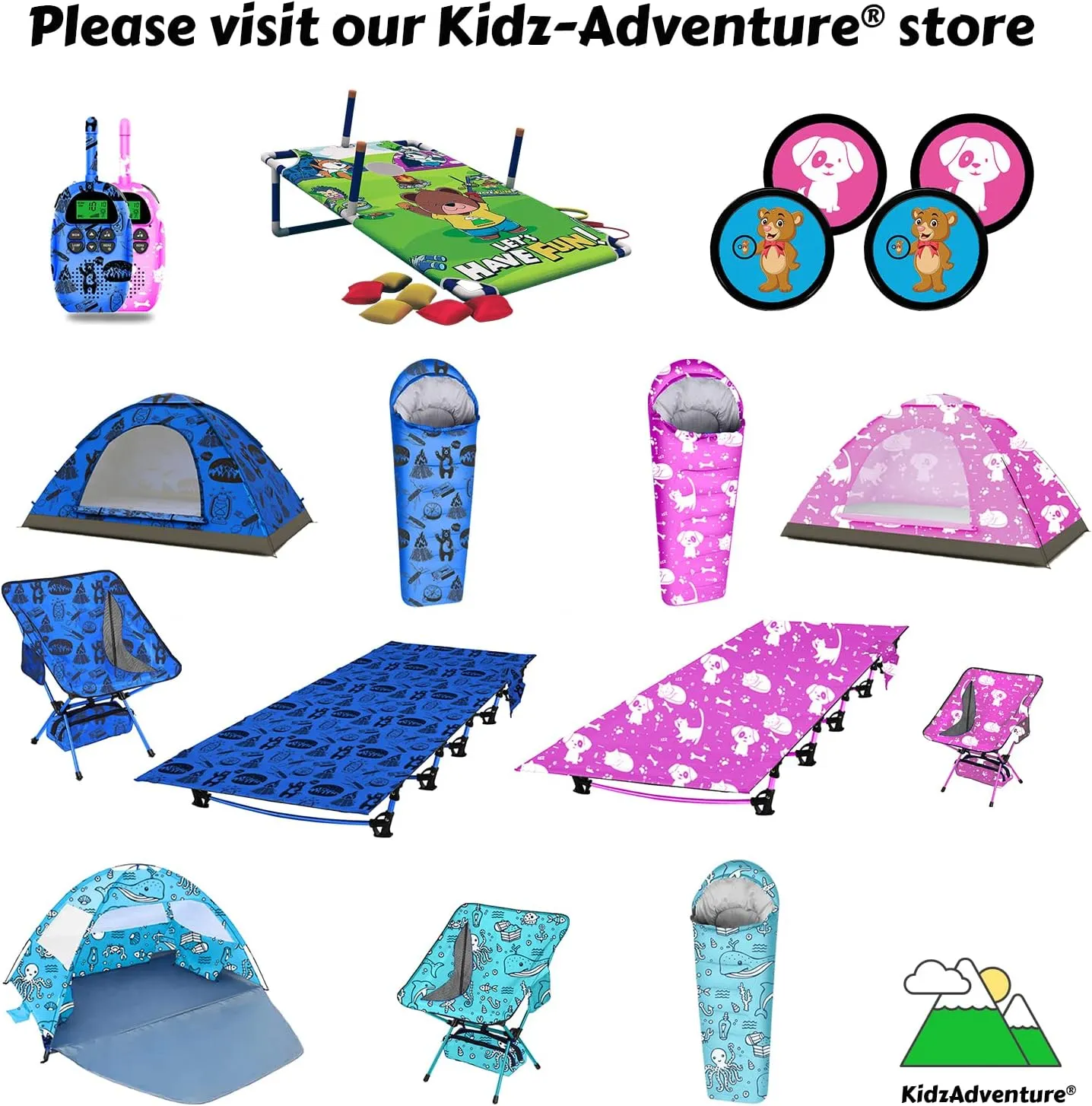 Ultralight 3 Season Kids Sleeping Bag | 50F- 70F Indoor/Outdoor Sleeping Bag for Boys, Girls, Toddlers and Youth | Ultra Compact, Ideal for Camping and Sleepover