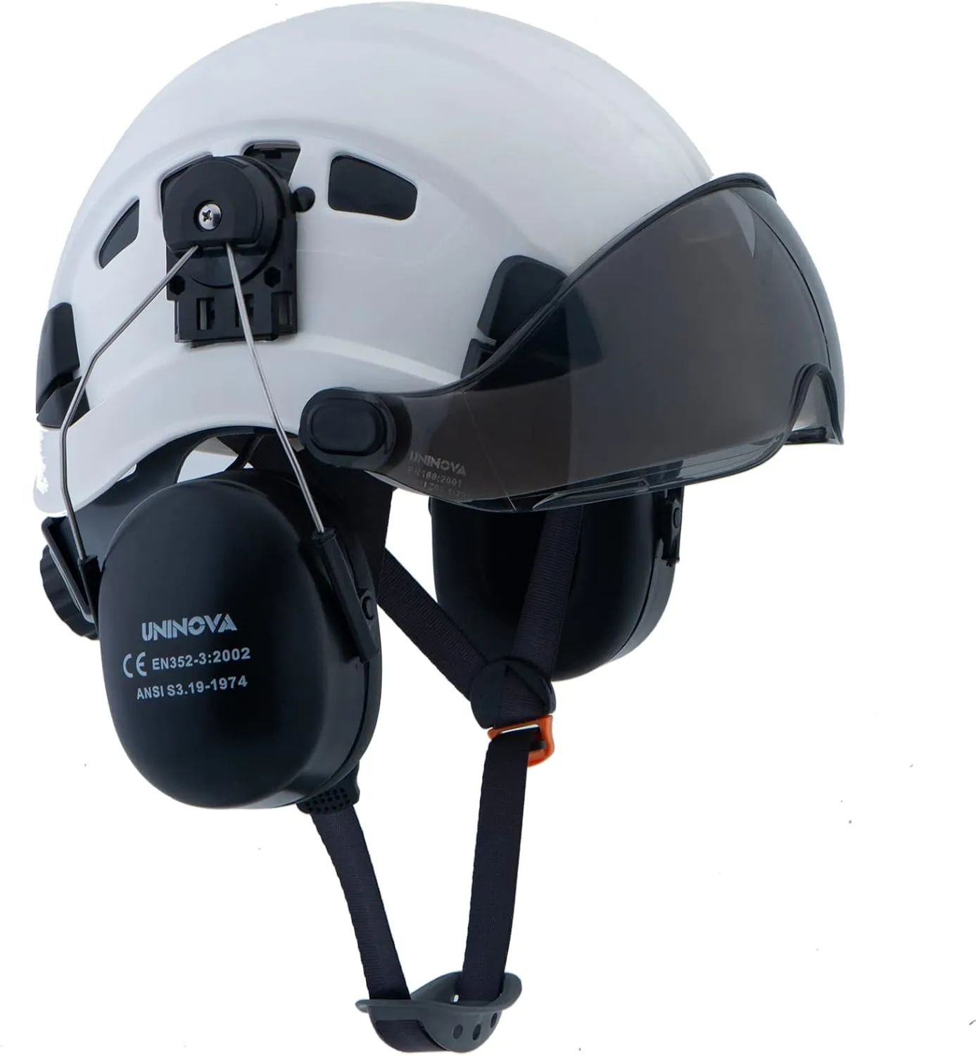 UNINOVA Arborist Helmet Forestry Helmet Chainsaw Helmet with Visor and Earmuffs,OSHA Safety Hard Hat Helmet for Logging Trimming Mowing Climbing Tree Service Garden Work