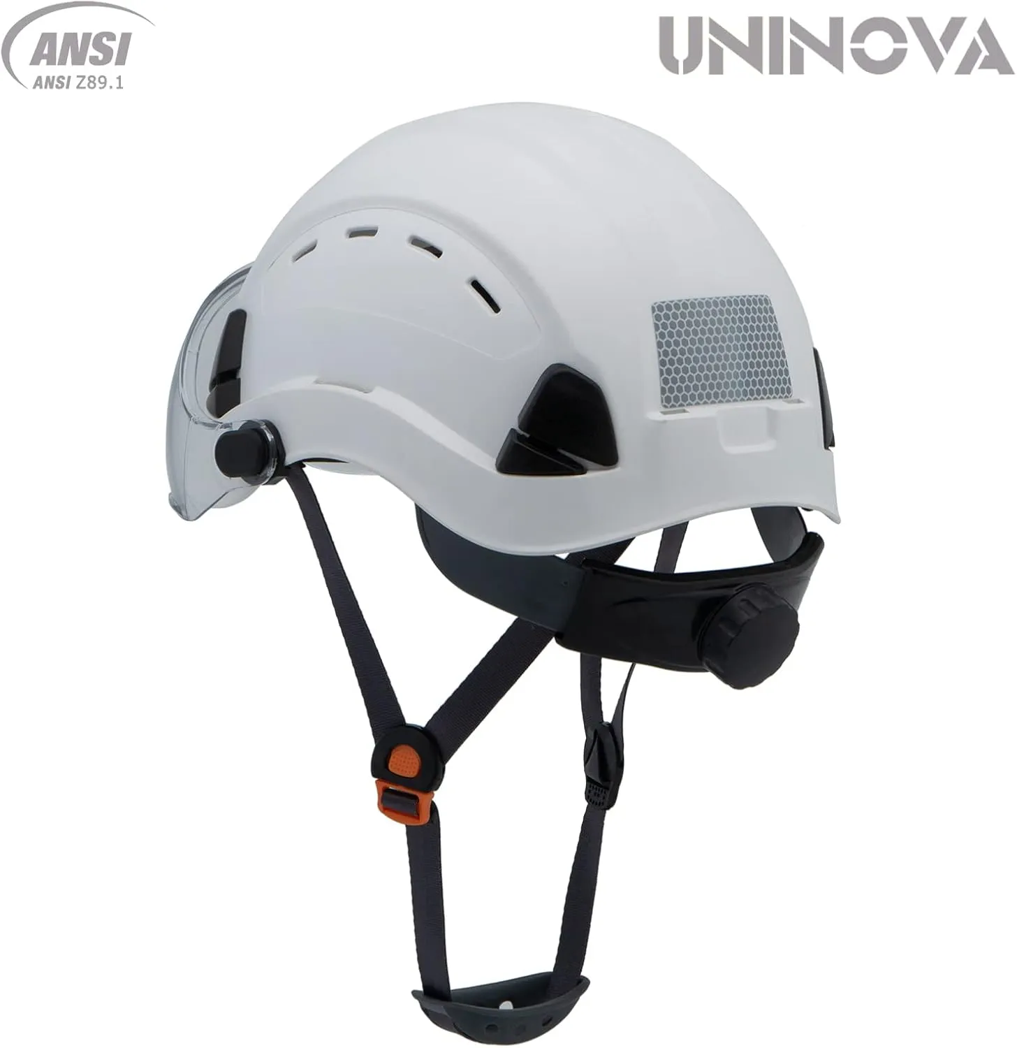 UNINOVA OSHA Hard Hat with Visor ANSI Z89.1 Approved Vented Safety Helmet Cascos De Construccion