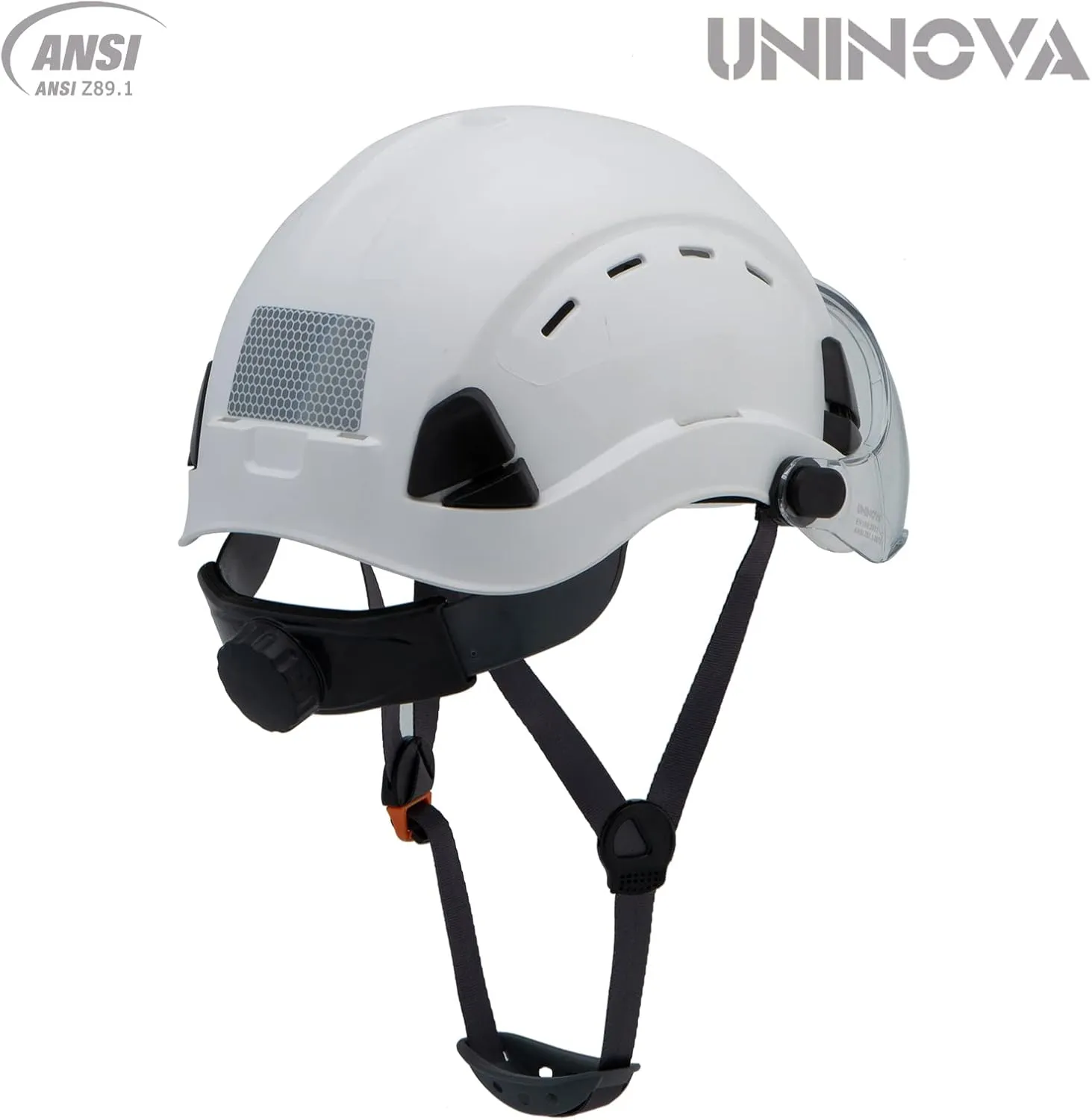UNINOVA OSHA Hard Hat with Visor ANSI Z89.1 Approved Vented Safety Helmet Cascos De Construccion