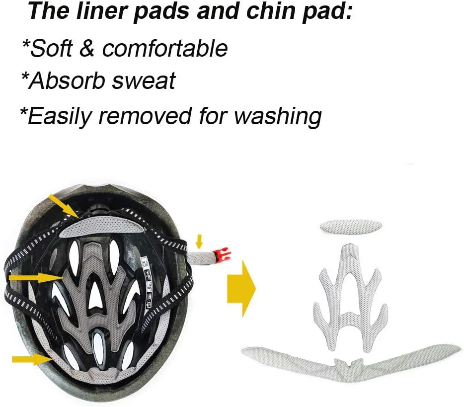 UPANBIKE Adult Bike Helmet - One-Piece Adjustable Safety Protection for Mountain & Road Bikes