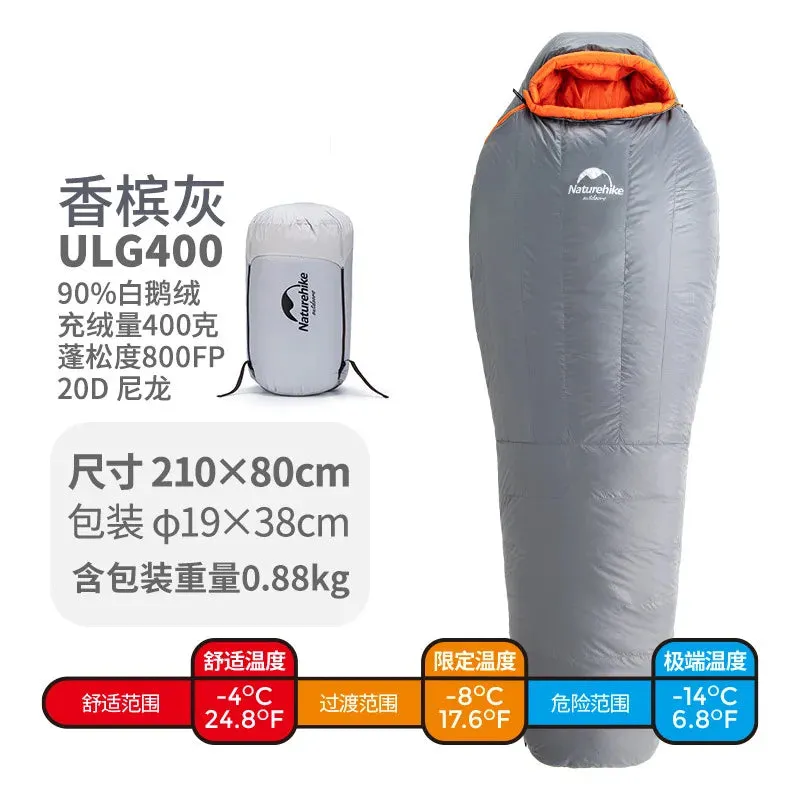 Upgrade Down Sleeping Bag - Thickened Mummy Sleeping Bag 90% Down