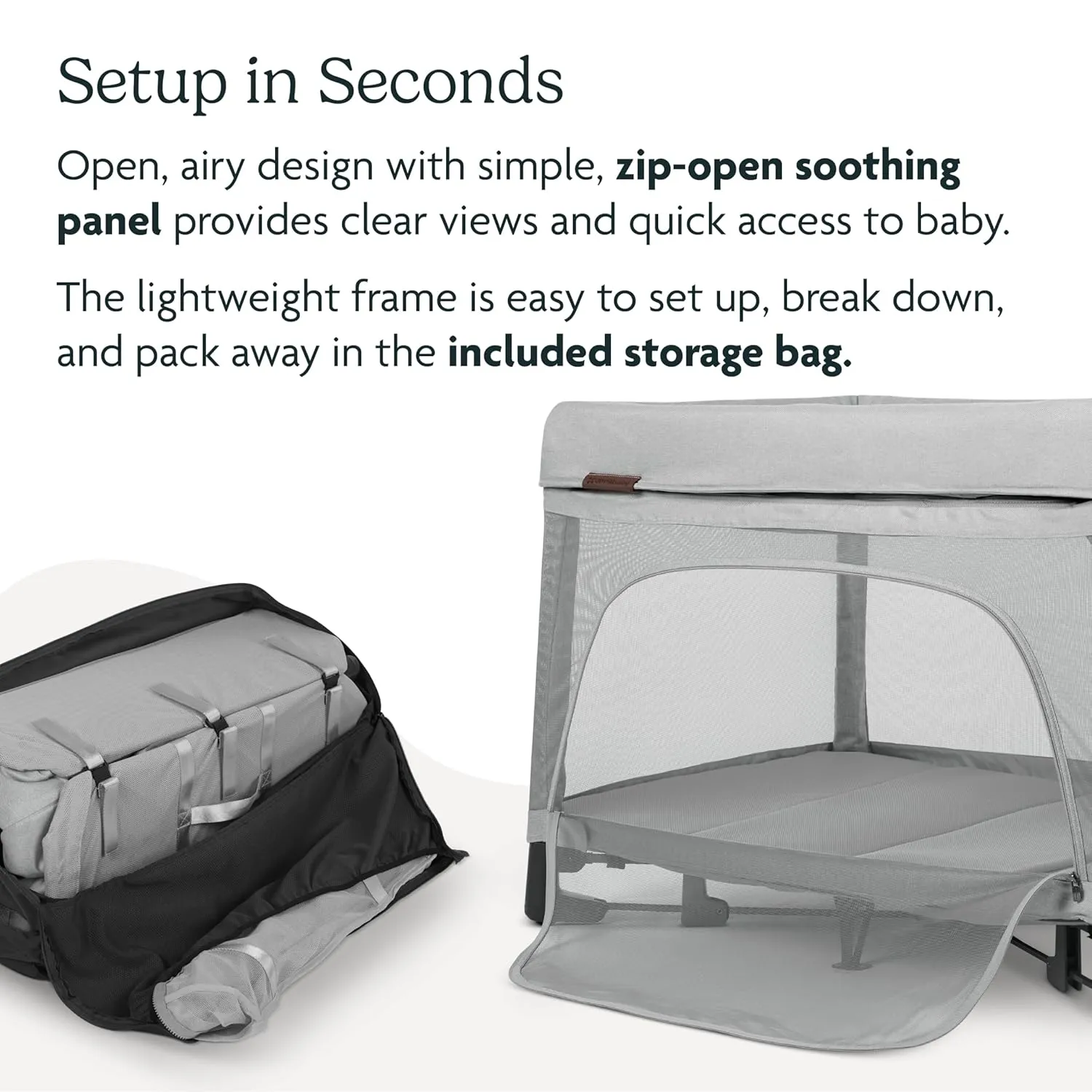 UPPAbaby Remi Playard | Deluxe 3-in-1 Portable Playard, Bedside Bassinet   Travel Crib| Mesh Bassinet, Mattress, Organic Cotton Mattress Cover   Storage Bag Included | Jake (Charcoal)