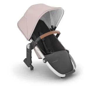 UPPAbaby RumbleSeat V2  Second Lower Seat/Compatible with Vista V2 and Vista V3 / Adapters, Bumper Bar, Bug Shield Included/Alice (Dusty Pink/Silver Frame/Saddle Leather)