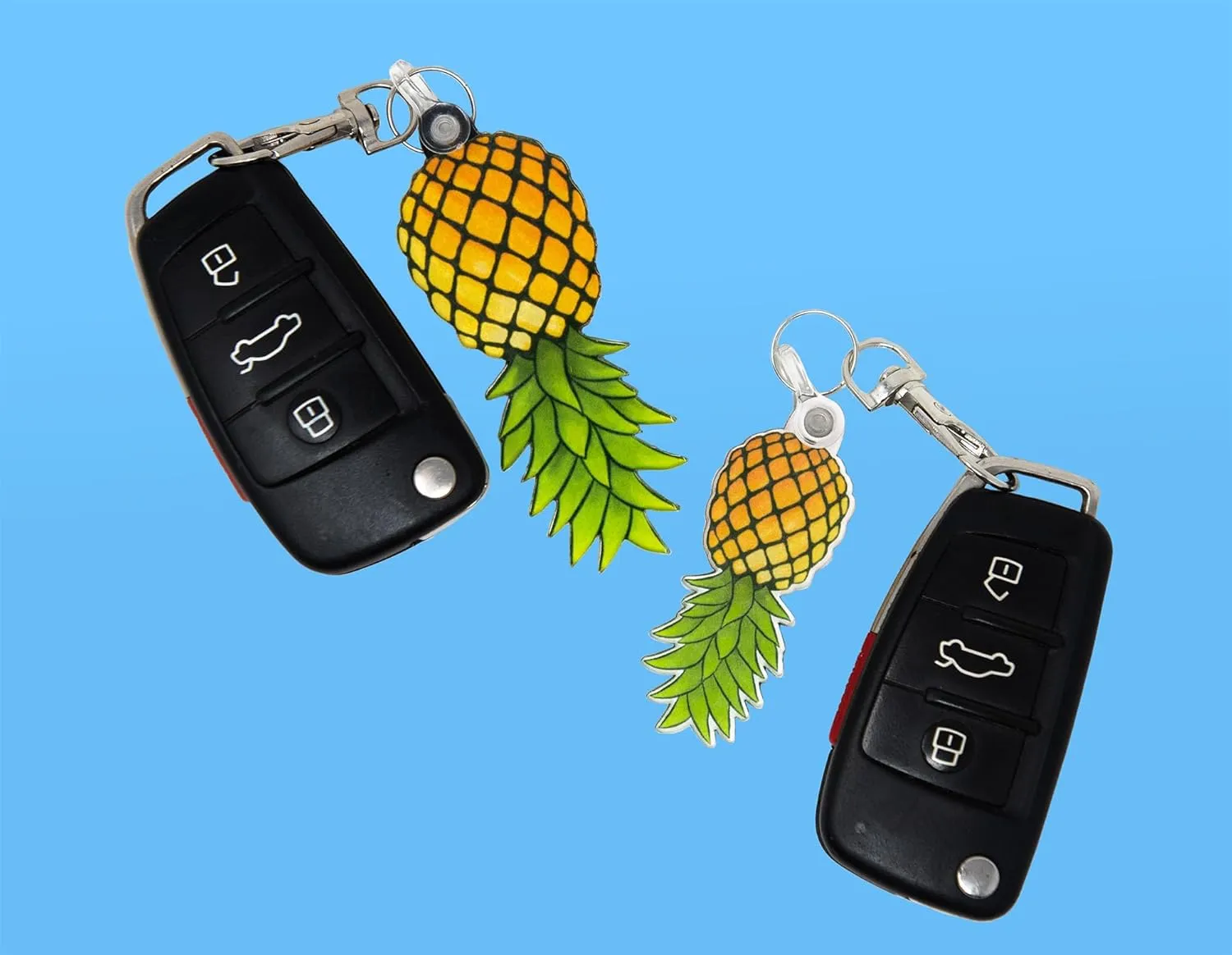 Upside Down Pineapple Keychain Gift Charm Accessories for Purse Handbag Backpack Decor