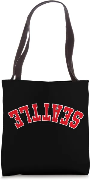 Upside Down Seattle Tote Bag
