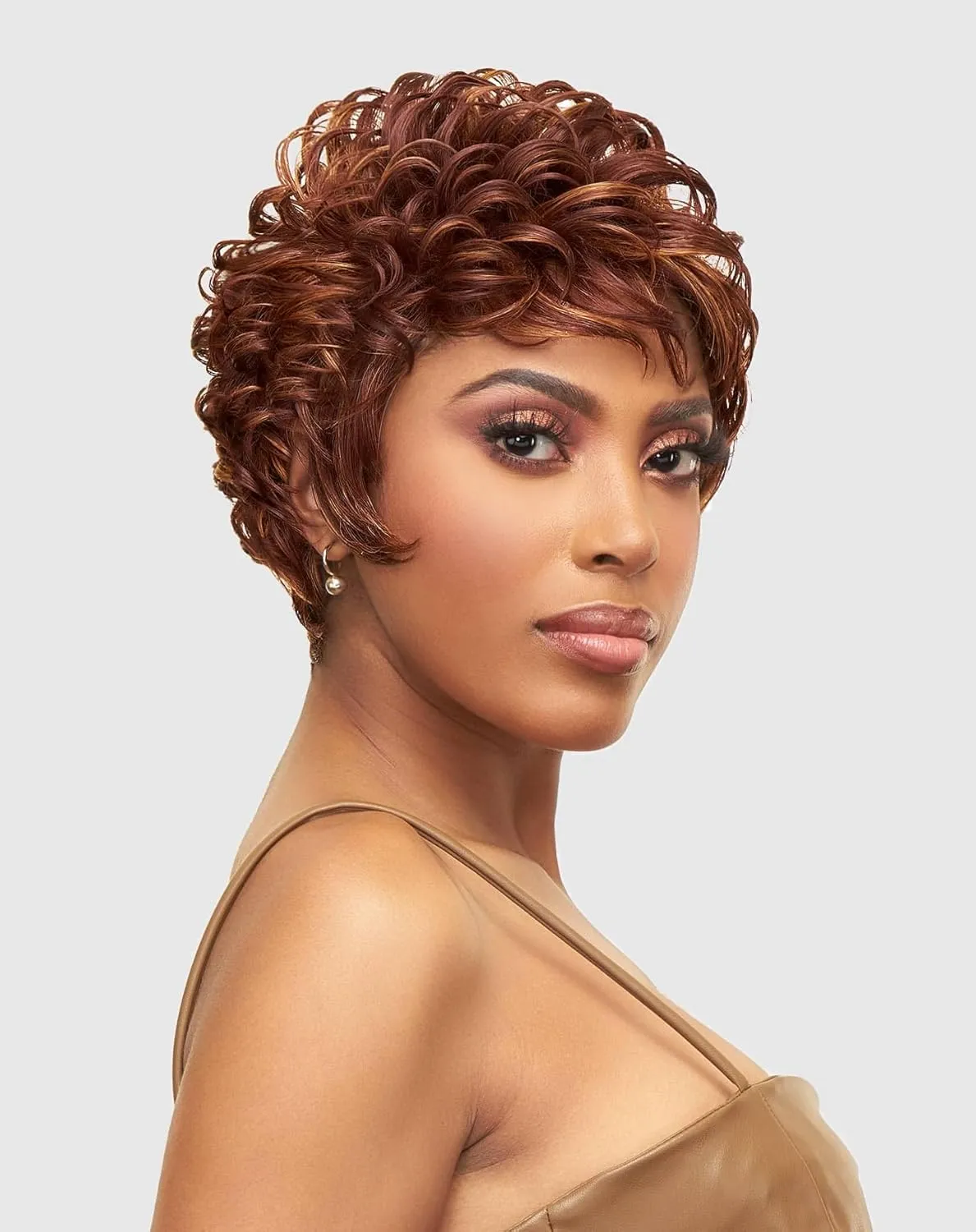 Vanessa Fashion Wigs Short Length Wavy Style Heatwave Synthetic Wigs - ANON (SP1B/30)