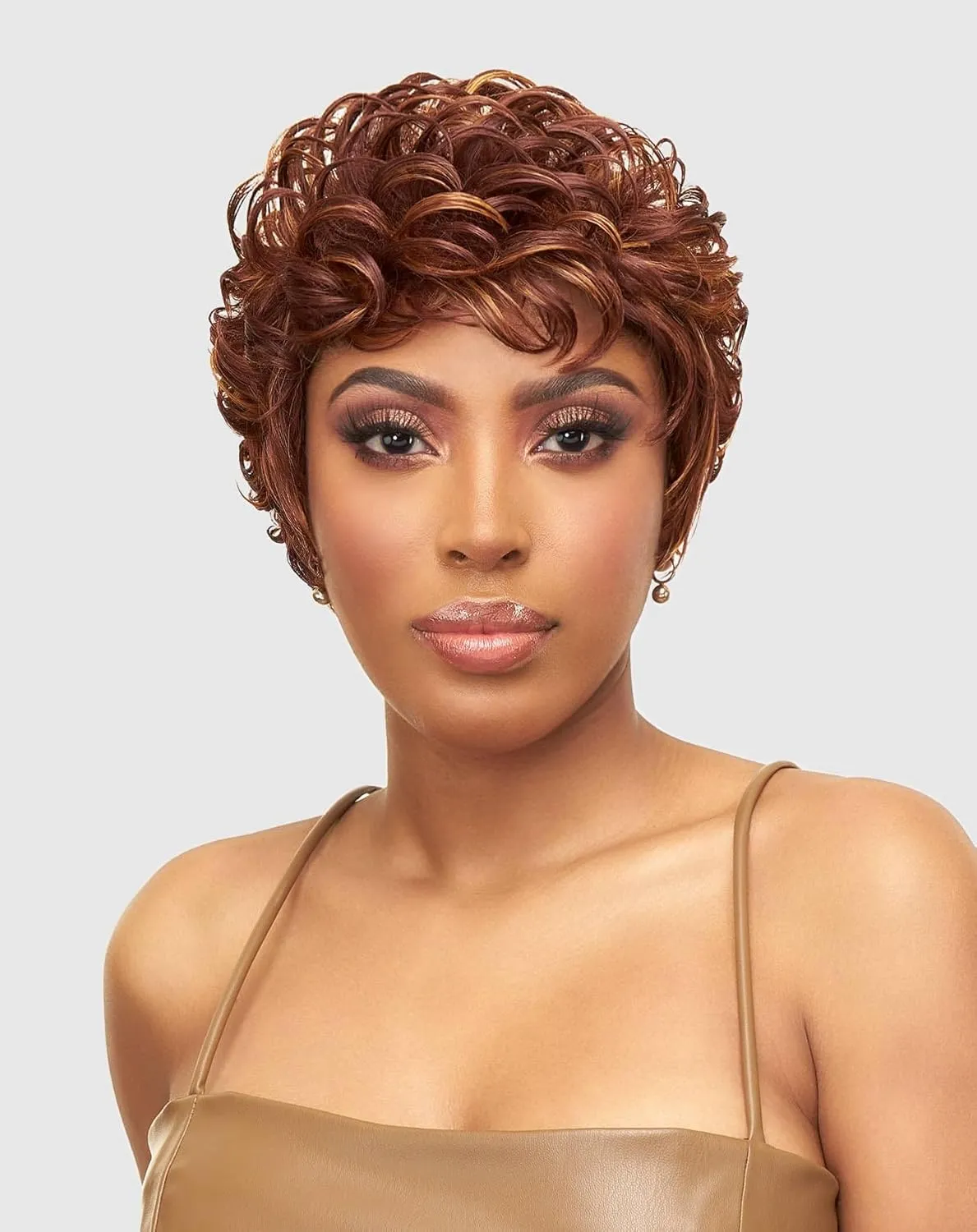 Vanessa Fashion Wigs Short Length Wavy Style Heatwave Synthetic Wigs - ANON (SP1B/30)