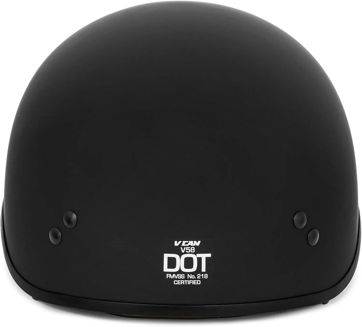 VCAN Cruiser Half Face Motorcycle Helmet with Drop-Down Sun Visor, Removable Peak and Quick Release Buckle