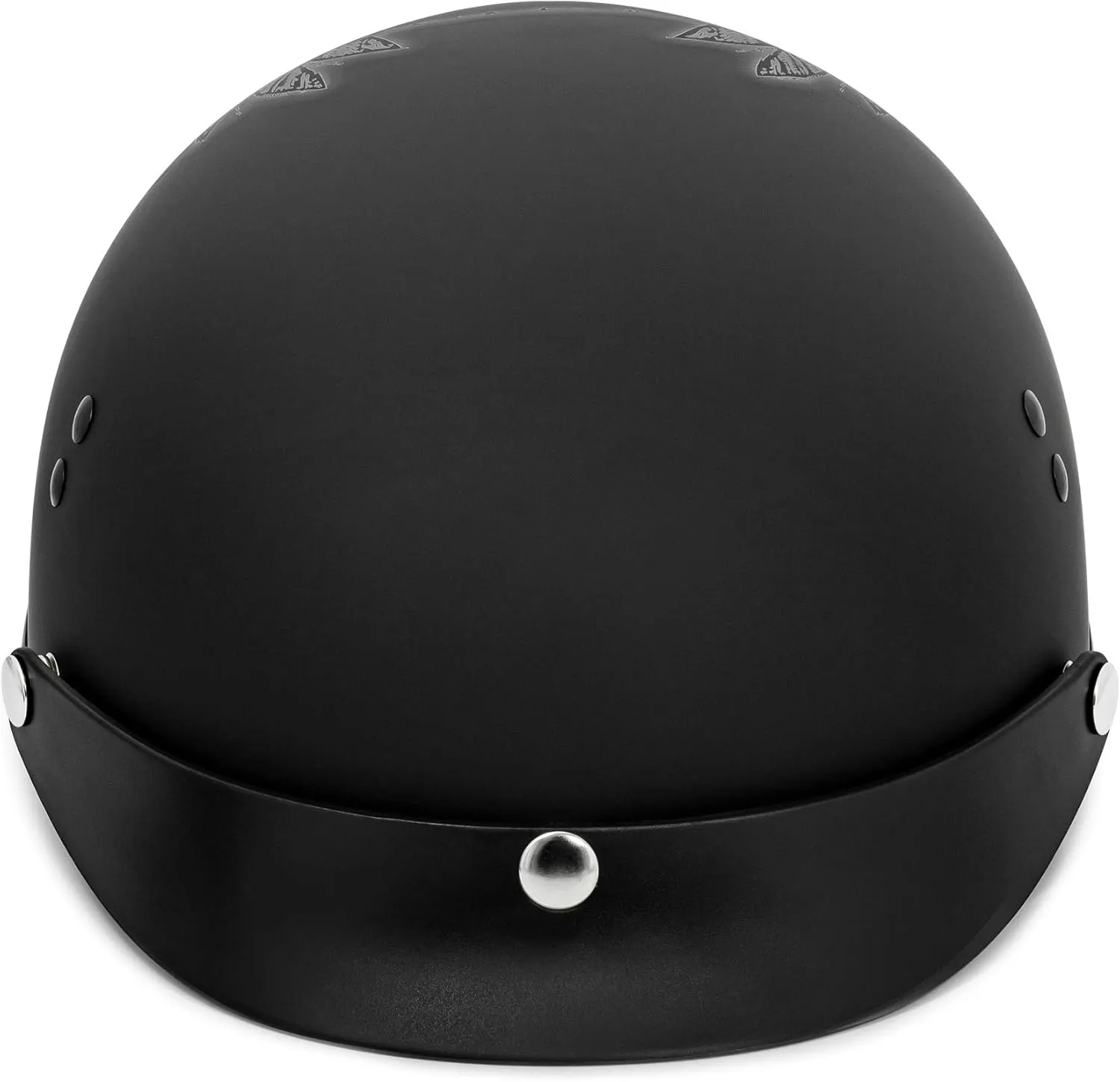 VCAN Cruiser Half Face Motorcycle Helmet with Drop-Down Sun Visor, Removable Peak and Quick Release Buckle