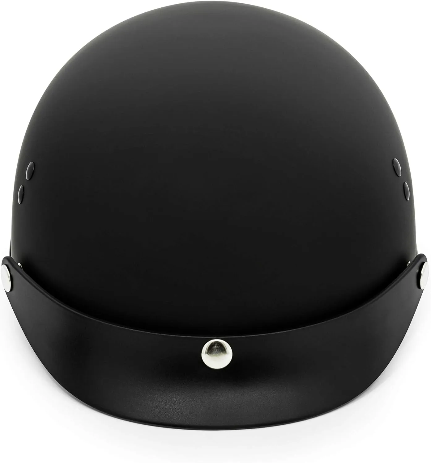 VCAN Cruiser Half Face Motorcycle Helmet with Drop-Down Sun Visor, Removable Peak and Quick Release Buckle