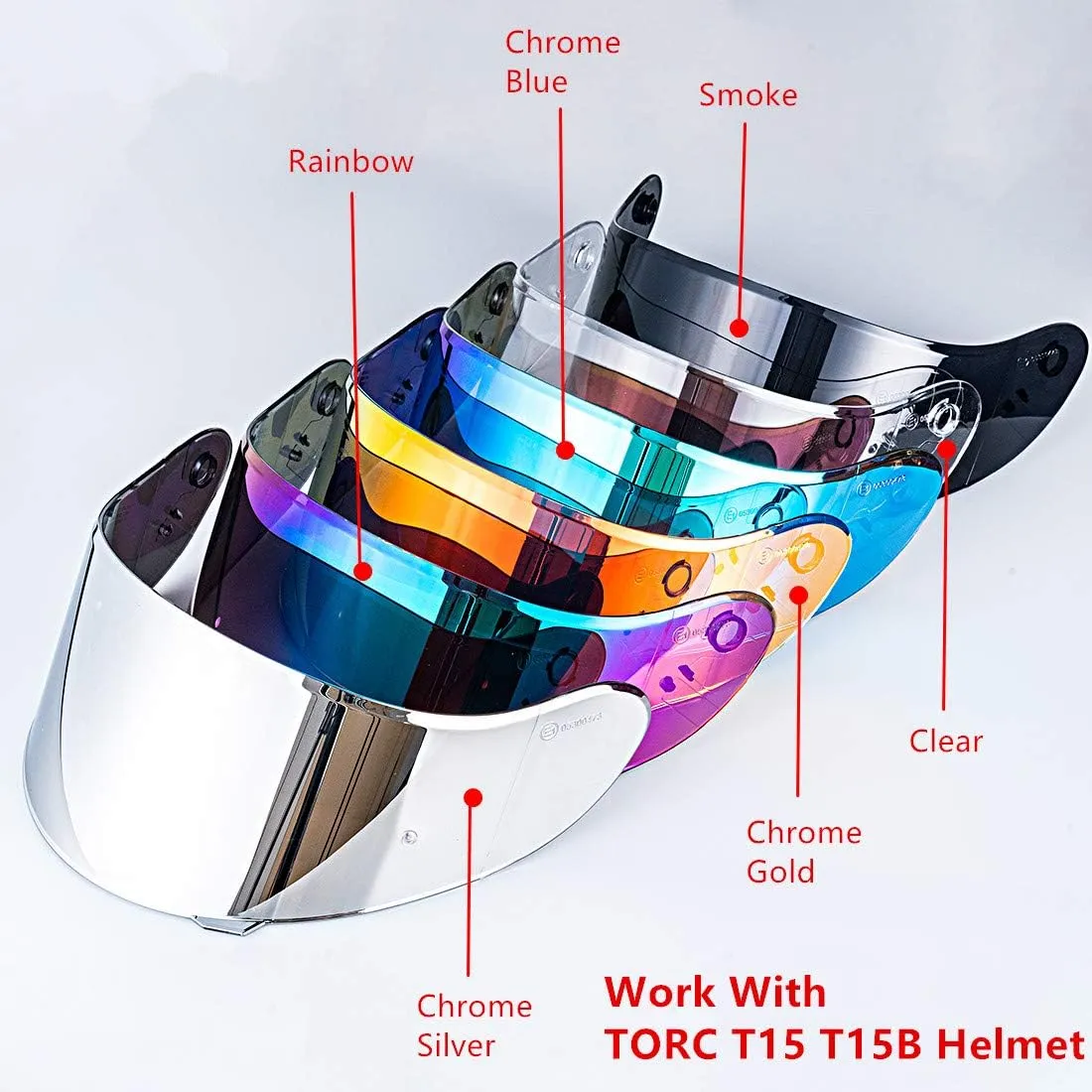 VCOROS Visor for TORC T15 T15B Bluetooth Helmet Visor Replacement
